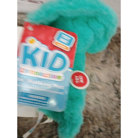 Kid Connection Teal Plush Walking Dinosaur Stuffed Animal‎ Toy Orange Horns Tags - Picture 5 of 8